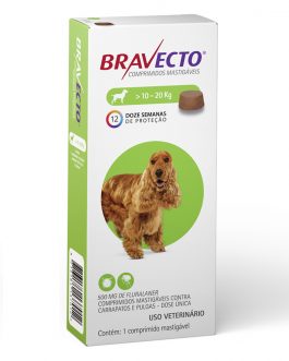 Antipulgas e Carrapatos Bravecto para cães de 10 a 20kg