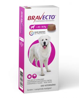 Antipulgas e Carrapatos Bravecto de 40 a 56kg