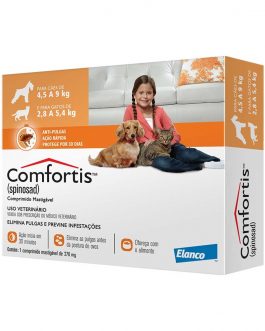 Antipulgas Elanco Comfortis 270 mg – Cães de 4,5 a 9Kg e Gatos de 2,8 a 5,4Kg