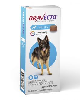 Antipulgas e Carrapatos Bravecto de 20 a 40kg