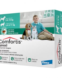 Antipulgas Elanco Comfortis 560 mg – Cães de 9 a 18Kg e Gatos de 5,5 a 11Kg